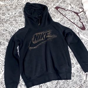 Nike hoodie with gold swoosh